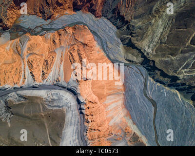 Anjihai Grand Canyon Hongshan Grand Canyon Kuitun Grand Canyon Foto Stock