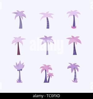 Vector Palm tree icona Illustrazione Vettoriale