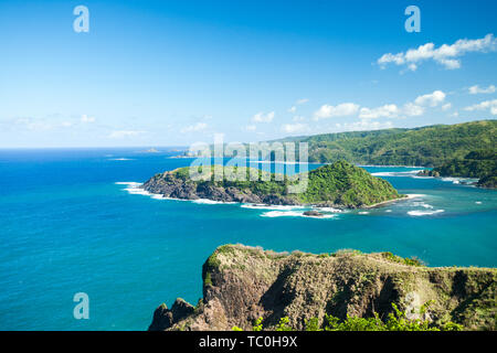 Splendida vista dell'isola dal punto di vista nelle Filippine Foto Stock