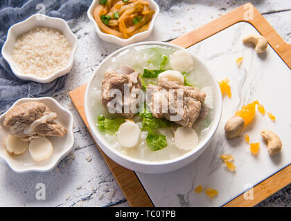 Riso porridge di nervatura Foto Stock