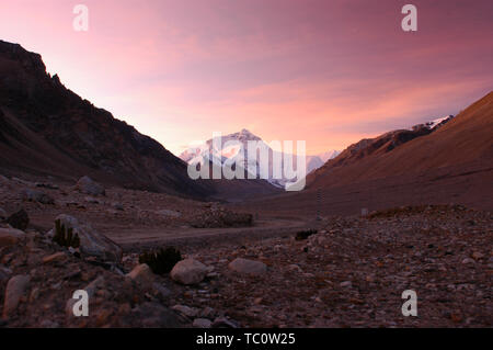 Everest sunrise Foto Stock