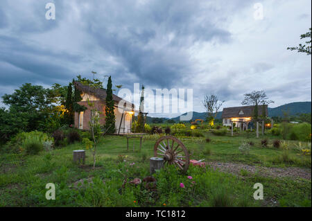 Ad alta definizione di qualità del paesaggio pastorale nel nord della Thailandia Foto Stock