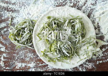 Pasta fatta a mano Foto Stock