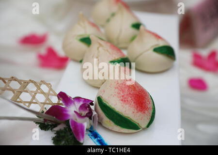 Cibo - compleanno peach Foto Stock