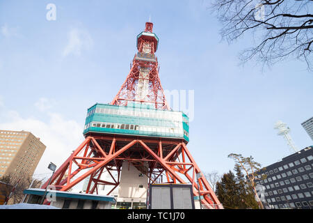 Sapporo torre della TV, Hokkaido, Giappone Foto Stock