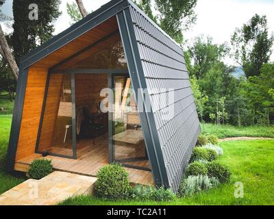 Piccola cabina in legno house design esterno Foto Stock