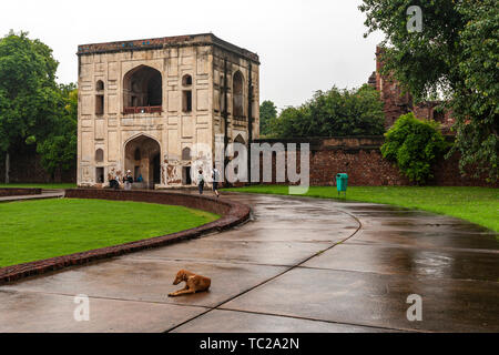 La Tomba di Humayun, Delhi, India Foto Stock