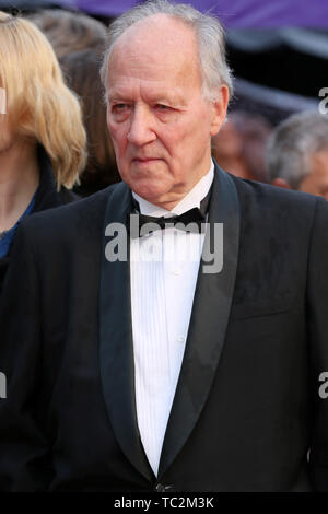 CANNES, Francia - 18 Maggio: Werner Herzog assiste lo screening di 'Les Plus Belles Annees d'une Vie' durante la 72a Cannes Film Festival (credito: Micka Foto Stock
