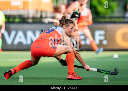 EINDHOVEN, 04-06-2019, Pro League (donne) , Paesi Bassi - Germania , Paesi Bassi player Marijn Veen Foto Stock