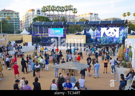 Cannes, Francia. 04 Giugno, 2019. Cannes, Francia - 04 Giugno 2019: MIDEM, la International B2B mercato musicale con | Utilizzo di credito in tutto il mondo: dpa/Alamy Live News Foto Stock