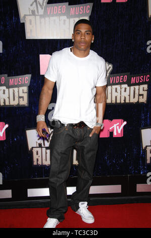 LAS VEGAS NV. 10 settembre 2007: Nelly al 2007 MTV Video Music Awards al Palms Resort & Casino, Las Vegas. © 2007 Paul Smith / Featureflash Foto Stock