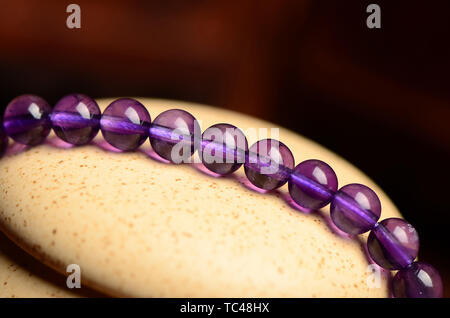 Amethyst bracelet Foto Stock