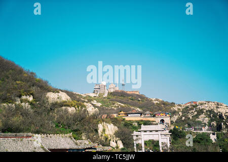 Il Monte Taishan Scenic Area Foto Stock