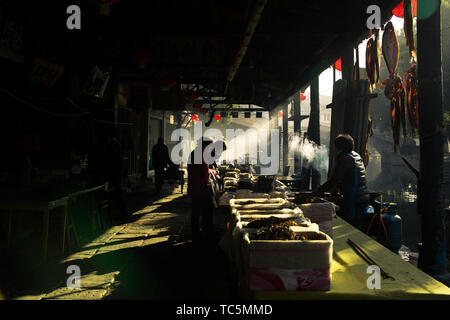 Anchang, Shaoxing, nella provincia di Zhejiang. (Fotografo: Immagine di Yiming) Foto Stock