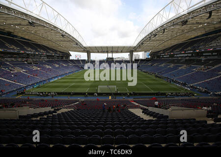 Porto, Portogallo. 5 Giugno, 2019. PORTO, Portogallo - 5 giugno: vista generale prima della UEFA Nazioni Semi-Final League Football Match Portogallo vs Svizzera, al Dragao Stadium, il 5 giugno 2019 a Porto, Portogallo. Credito: Pedro Fiuza/ZUMA filo/Alamy Live News Foto Stock