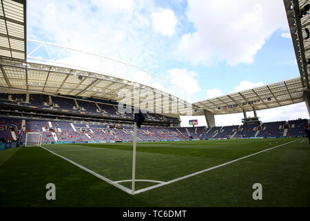 Porto, Portogallo. 5 Giugno, 2019. PORTO, Portogallo - 5 giugno: vista generale prima della UEFA Nazioni Semi-Final League Football Match Portogallo vs Svizzera, al Dragao Stadium, il 5 giugno 2019 a Porto, Portogallo. Credito: Pedro Fiuza/ZUMA filo/Alamy Live News Foto Stock