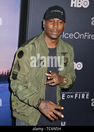 Los Angeles, Stati Uniti d'America. 05 Giugno, 2019. Tyrese Gibson arriva al la premiere di HBO 'ghiaccio sul fuoco' a LACMA su Giugno 05, 2019 a Los Angeles, California. Credito: Tsuni/USA/Alamy Live News Foto Stock