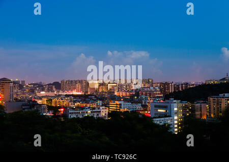 Città Scena Notturna Foto Stock