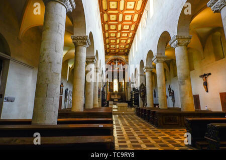 All'interno di Sankt Jacob chiesa (Schottenkirche) Regensburg, Alto Palatinato, Baviera, Germania. Foto Stock