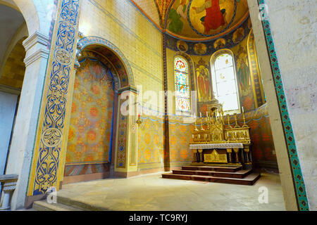 All'interno di Sankt Jacob chiesa (Schottenkirche) Regensburg, Alto Palatinato, Baviera, Germania. Foto Stock