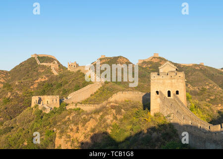 Jinshanling Great Wall Foto Stock
