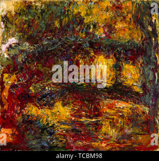 Claude Monet, la passerella giapponese, Giverny, pittura, circa 1922
