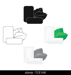 Abstract,aroma,l'arte,care,cartoon,Black,masticare,dental,igiene dentale,design,eco,eps,freschezza,friendly,verde,gum,icona,immagine,isolato,foglie,logo,menta naturale,,natura,igiene orale e organici,menta piperita,foto,impianto,segno,il simbolo,vettore,web, Vettori vettore , Illustrazione Vettoriale