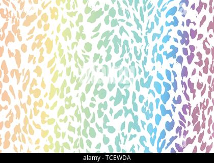 Rosso a pelle di leopardo design pattern. Leopard stampa illustrazione vettoriale sfondo. La fauna selvatica fur pelle illustrazione di design per la stampa, il web home decor, Illustrazione Vettoriale