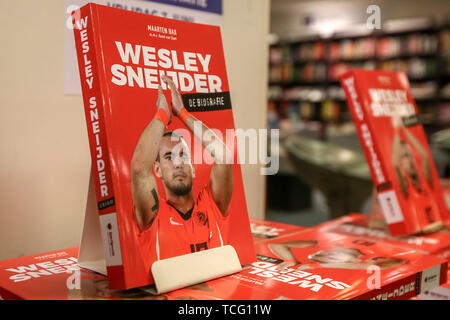 Utrecht, Paesi Bassi. 07Th Giugno, 2019. UTRECHT, 07-06-2019, Boekhandel Broese, Presentazione del libro di Wesley Sneijder, Credito: Pro scatti/Alamy Live News Foto Stock