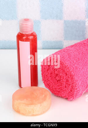 Impostazione Spa nella stanza da bagno Foto Stock