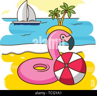 Estate VACANZA Illustrazione Vettoriale