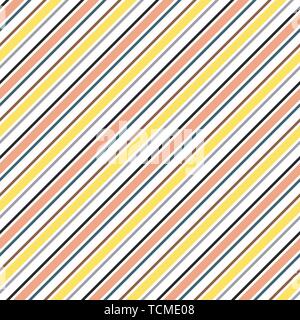 Strisce di Halloween Seamless Pattern - nero, arancione, giallo e bianco strisce diagonali eps design10 Illustrazione Vettoriale