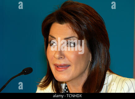 Stade de France Saint Denis vicino Parigi 29.8.2003, IX Campionati del Mondo di atletica leggera ---- Gianna Angelopoulos-Daskalaki (GRE), ambasciatore per i Giochi Olimpici di Atene Foto Stock