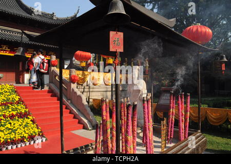Nanjing Fudzu Tempio Scenic Area Foto Stock