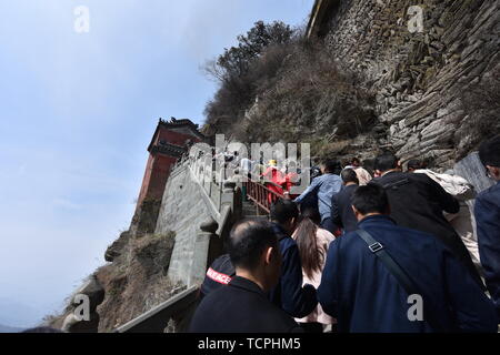 Fotografato in Wudang montagna, provincia di Hubei in aprile 2019 Foto Stock