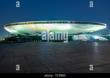 Architettura dell'area di nucleo della Shanghai World Expo Park Foto Stock