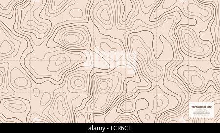 Carte topografiche mappa del mondo. Geographic griglia di contorno Illustrazione Vettoriale