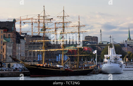 Georg stadio nave a vela a Stoccolma, Svezia Foto Stock