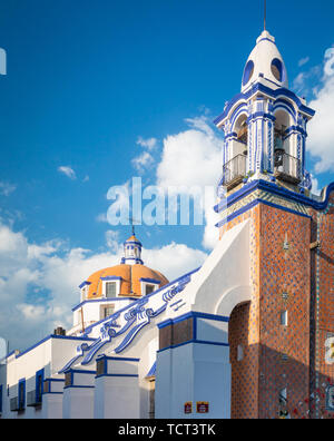 Templo de San Marcos Evangelista a Puebla, in Messico. Foto Stock