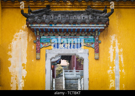 Baotong Tempio Zen, Hongshan District, Wuhan, Jiangcheng Foto Stock