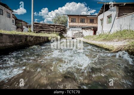 Lo scenario di Lang Mu tempio Foto Stock