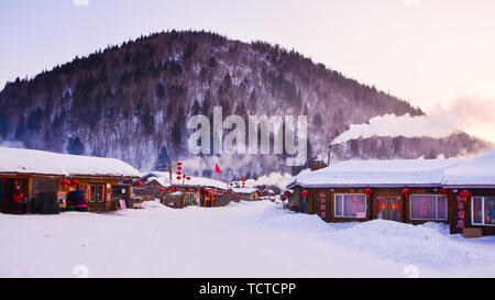 Snowscape, set di immagini. Foto Stock