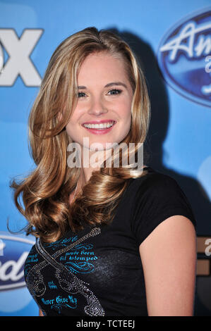 LOS ANGELES, CA. 06 marzo 2008: Kristy Lee Cook a parte per la parte superiore 12 finalisti del 2008 American Idol al Pacific Design Center di Los Angeles. © 2008 Paul Smith / Featureflash Foto Stock