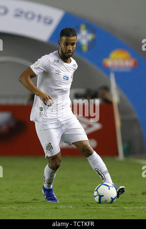 Il Santos, Brasile. 09 Giugno, 2019. Jorge durante il match tra Santos vs Atlético MG, tenutasi a Vila Belmiro Stadium di Santos, SP. Il match è valido per il 8° round del campionato brasiliano 2019. Credito: Ricardo Moreira/FotoArena/Alamy Live News Foto Stock