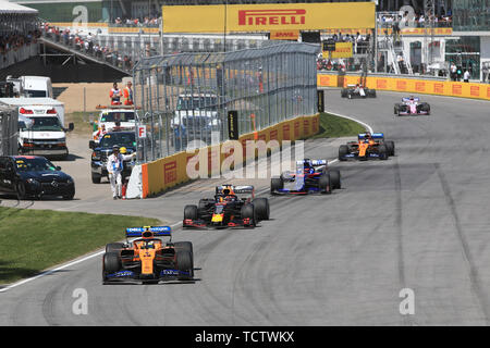 Il 9 giugno 2019, il circuito Gilles Villeneuve di Montreal, Quebec, Canada; Formula 1 Gran Premio del Canada, il giorno della gara; McLaren, Lando Norris Foto Stock