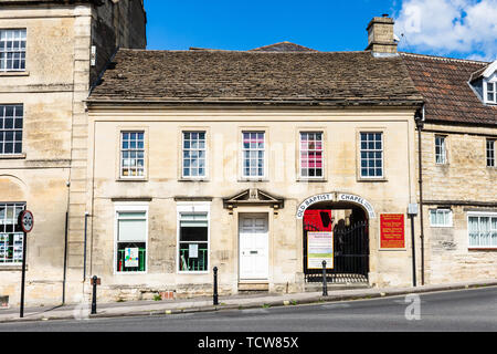 L'entrata al vecchio Battista cappella in Bradford on Avon Wiltshire Foto Stock