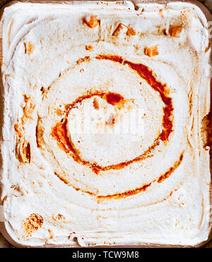 Dado di caramello gelato, close up Foto Stock