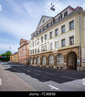 WEIMAR, Germania - circa luglio, 2019: Townscape di Weimar in Turingia, Germania Foto Stock