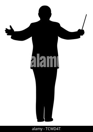 Conduttore di musica Illustrazione Vettoriale