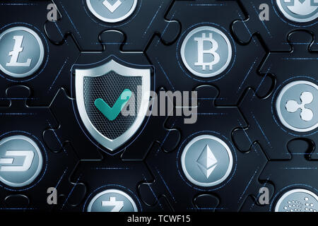 Cryptographic Sicurezza informatica Foto Stock